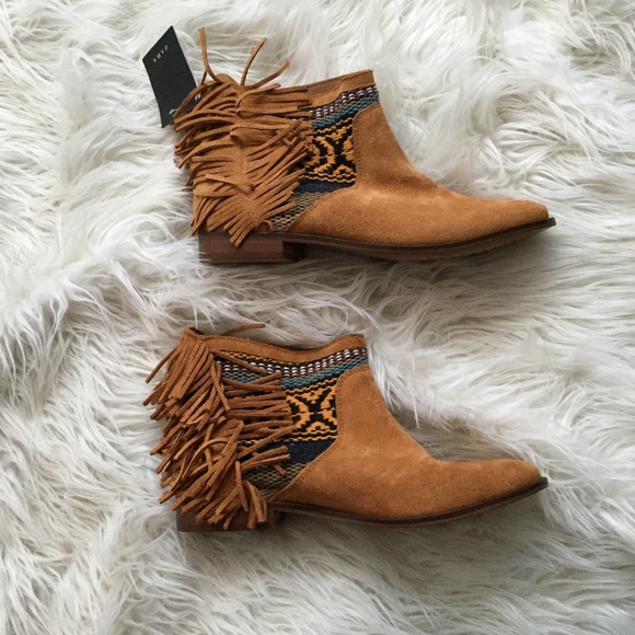 Zara Fringe Tribal Suede Boot - Picture 6 of 7